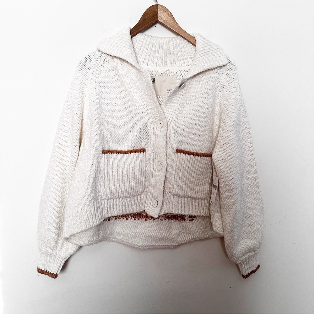 Anthropologie The Jesse Dog Icon Cardigan Sweater by Pilcro Golden Retriever - Picture 12 of 14
